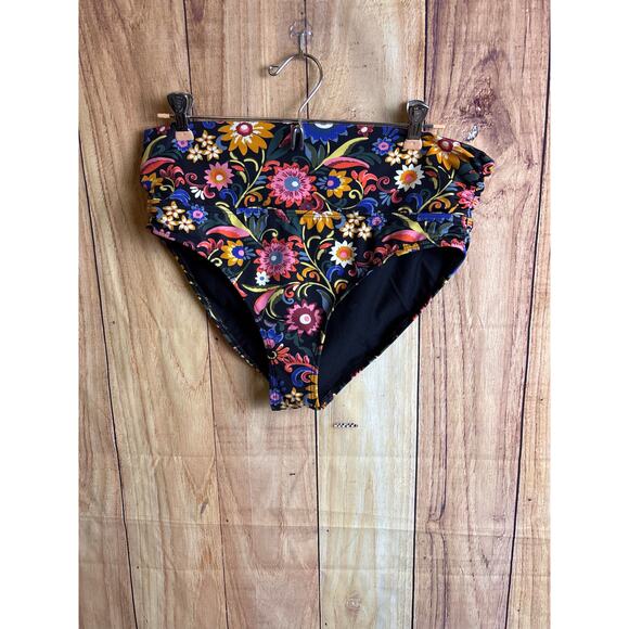 Boden Full Coverage Floral Swimsuit Bottom Size 8 - Picture 3 of 7